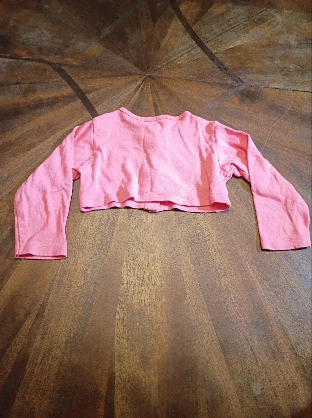HB Baby Girls Pink Long Sleeve Snap Front Cardigan Sweater Size 3T Cotton - Picture 5 of 7